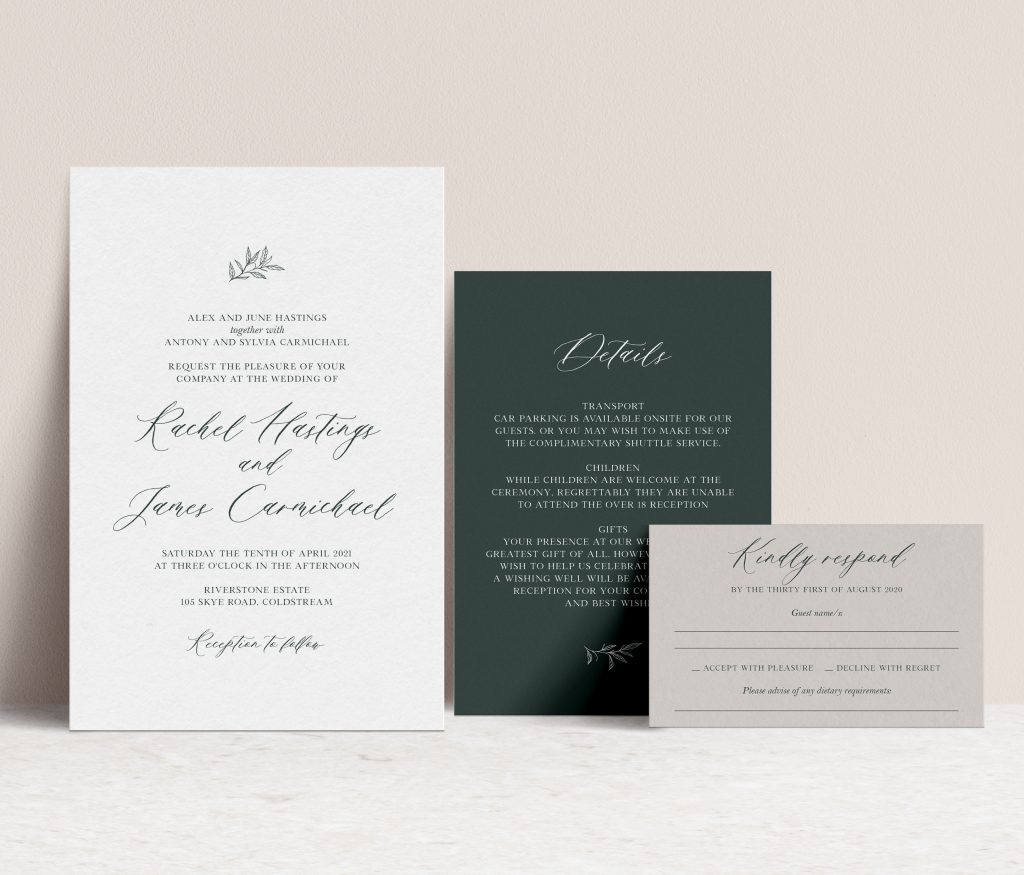 wedding invitations Sydney