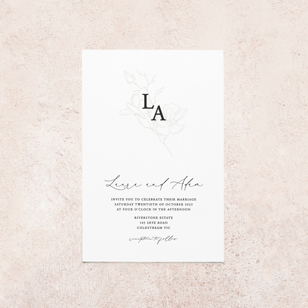 Sorrento wedding invitations